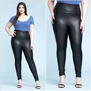 Plus Faux Leather Leggings Hot & Trendy!